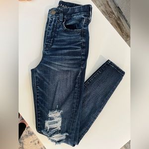 AE next level stretch curvy high rise jegging.